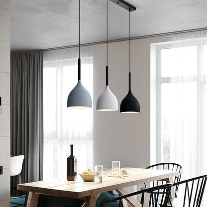Nordic Restaurant Chandelier Three-head Modern Minimalist