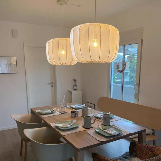 Clothing Store Style Cloth-craft Hanging Lamp