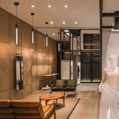 American Small Droplight Dining Table Wrought Iron Flute Simple