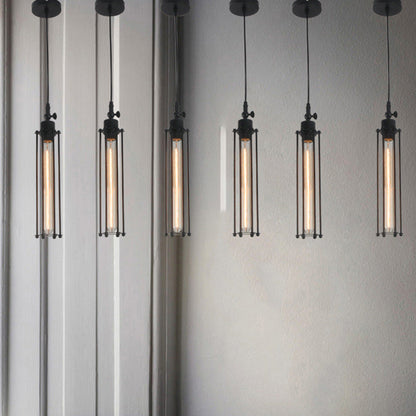 American Small Droplight Dining Table Wrought Iron Flute Simple